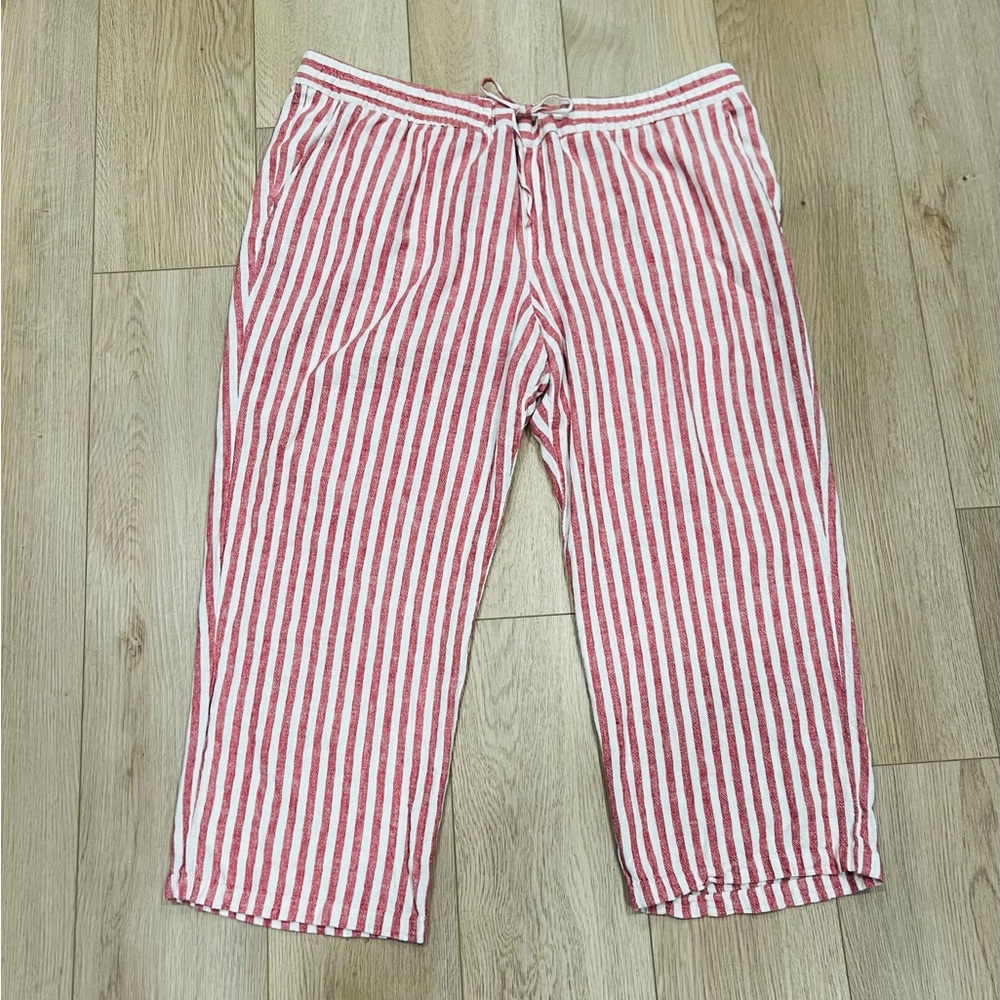 Old Navy Striped Linen Pants